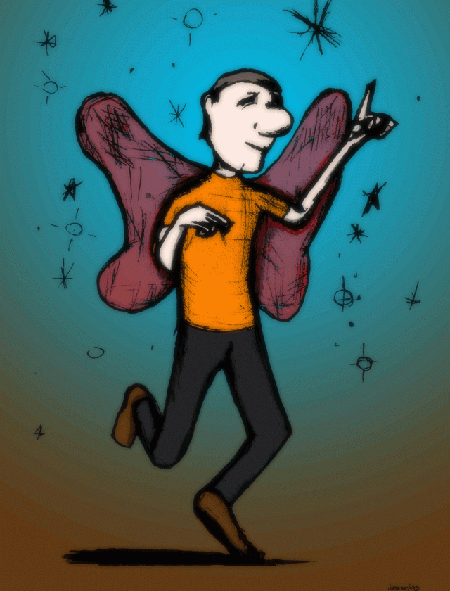 Dancin' fool with wings