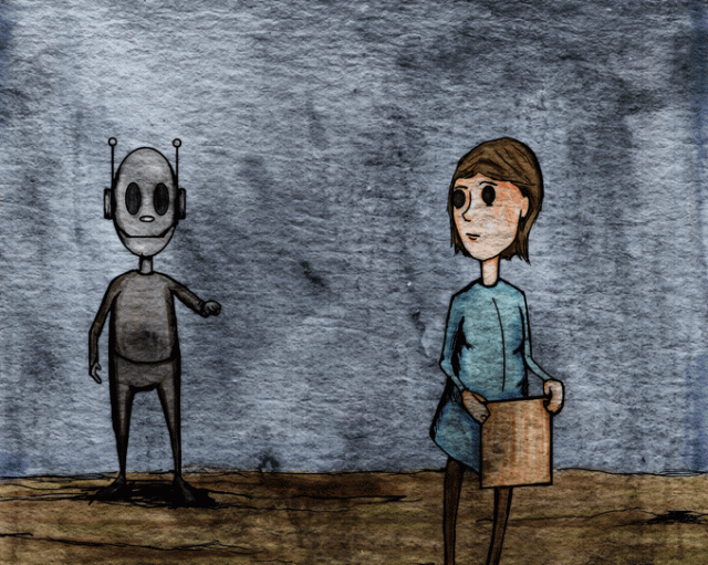 "It was you!" the robot said.