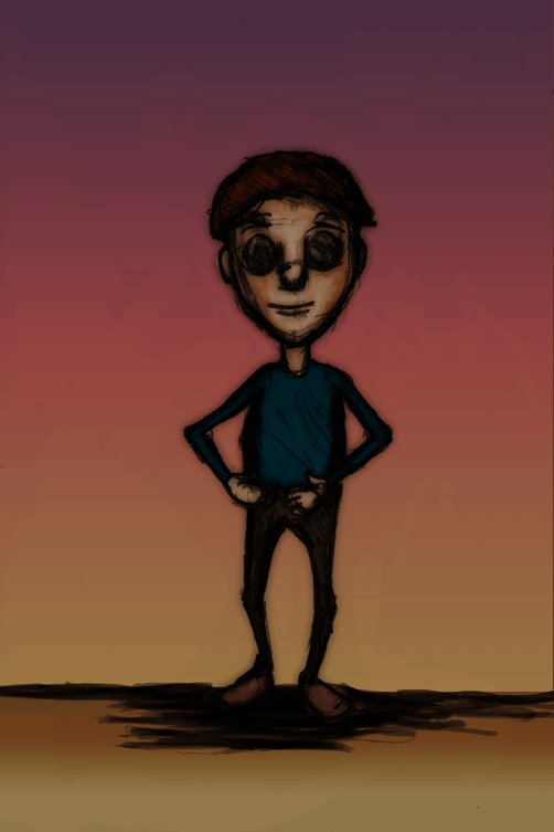 He's posing like he's ready to work