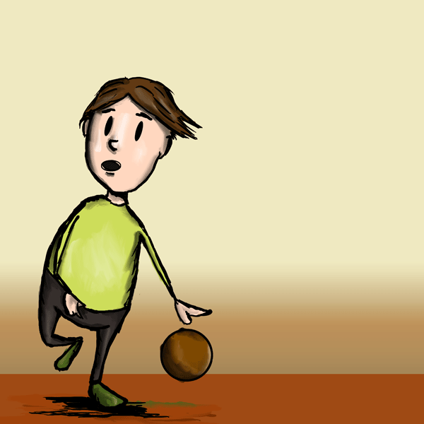 Getting ready to take a shot