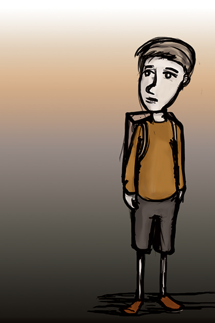 Looking out and over the river