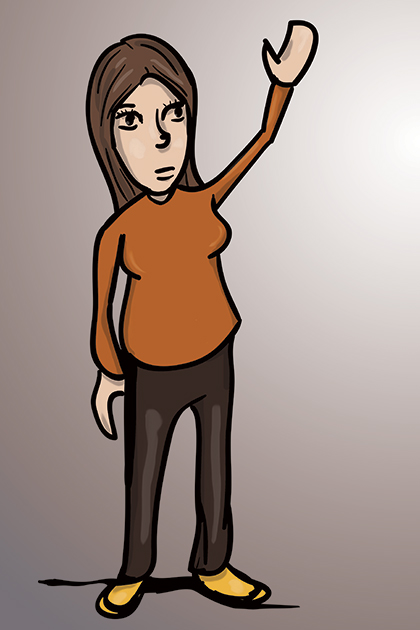 Why am I waving at that thing?