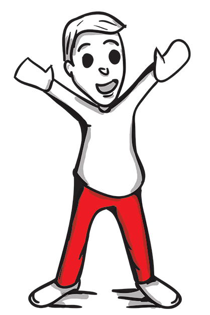 I got some red pants!