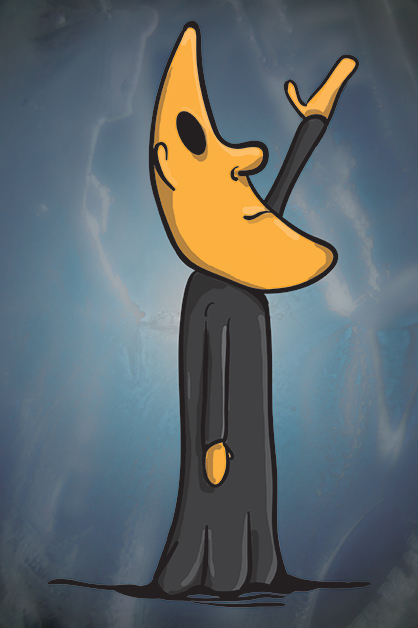 Moon guy in his robe