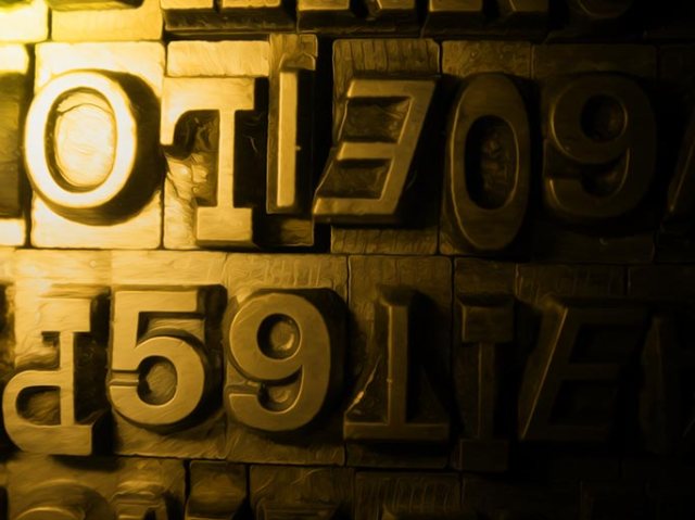 Pushing the print number 5 