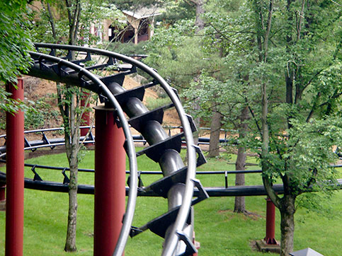 Going down and around