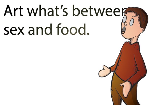 Art what's between sex and food