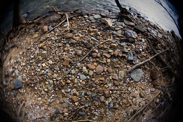 Fisheye River and Rocks